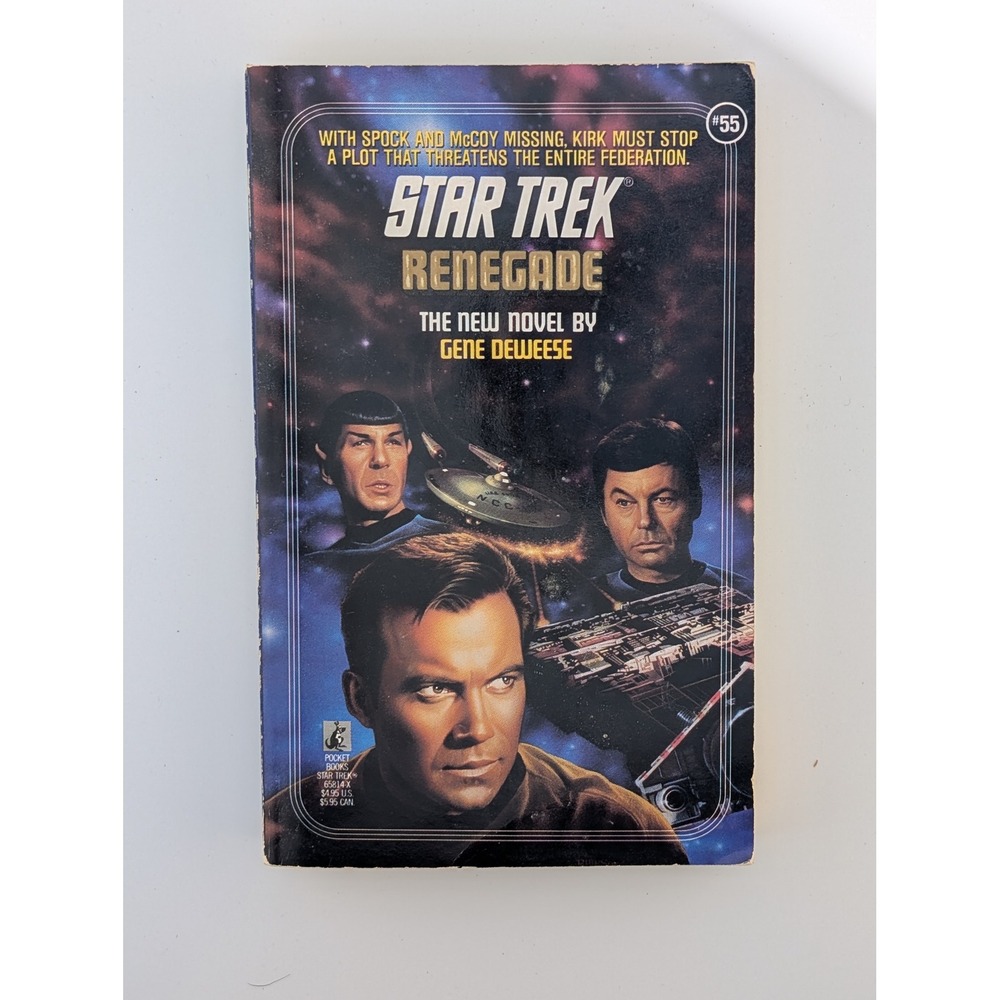 Star Trek Renegade Gene DeWeese Paperback Book #55 Pocket‎ Books Vintage Sci-Fi